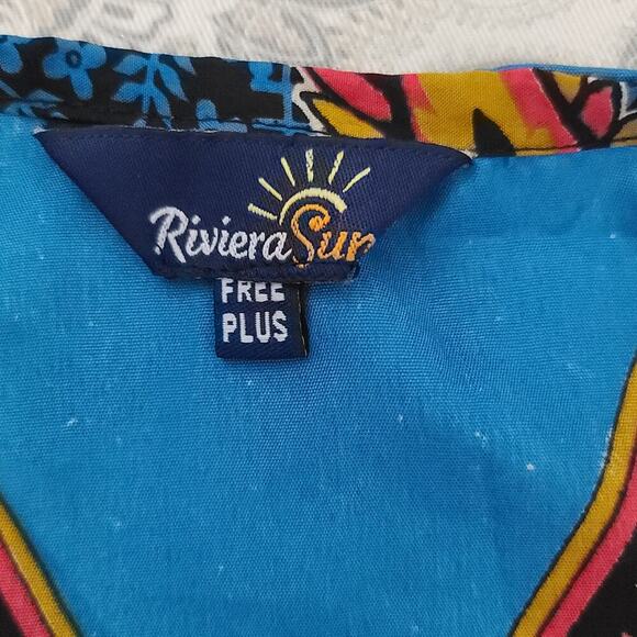 Riveria Sun kaftan ladies Muu Muu paisley Size OS House dress coverall XL - Picture 7 of 8